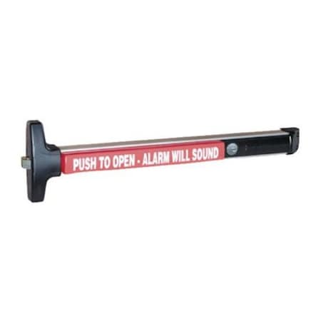 42 L V40 Series Panic Bar By Detex Alarm Bar Black